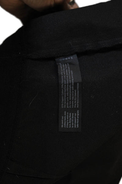 Eileen Fisher Women Ankle Leggings Black Organic Cotton Solid Fall Size XS