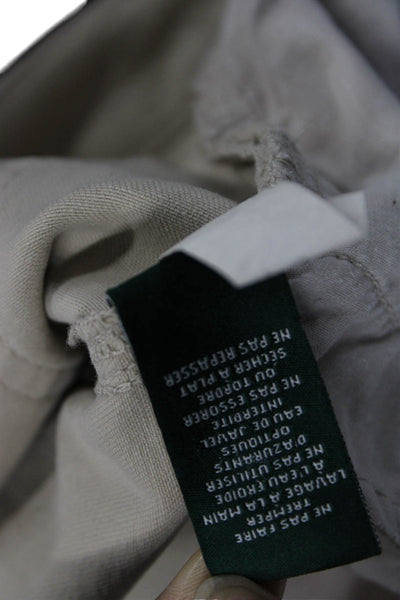 Lauren Ralph Lauren Women Beige High Rise Skinny Jeans Cotton Blend Size 2