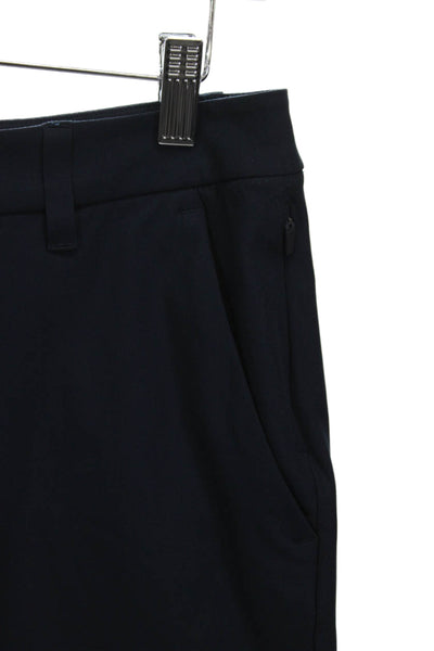 Lululemon Mens Chino Shorts Blue Polyester Snap Size 28