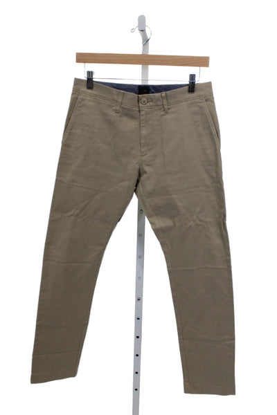 J Crew Mens Chino Pants Beige 97% Cotton Inseam 28 Size 29