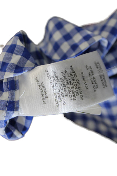 Vineyard Vines Mens Plaid Button Down Shirt Blue White Size Extra Small