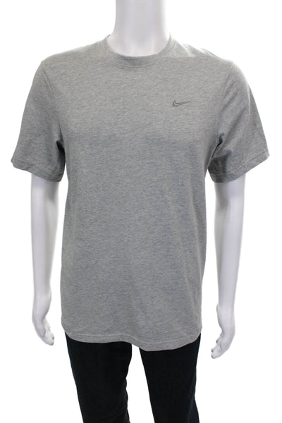 Nike Mens Basic T-Shirt Gray Crew Neck Short Sleeve Cotton Size S