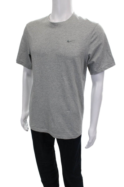 Nike Mens Basic T-Shirt Gray Crew Neck Short Sleeve Cotton Size S