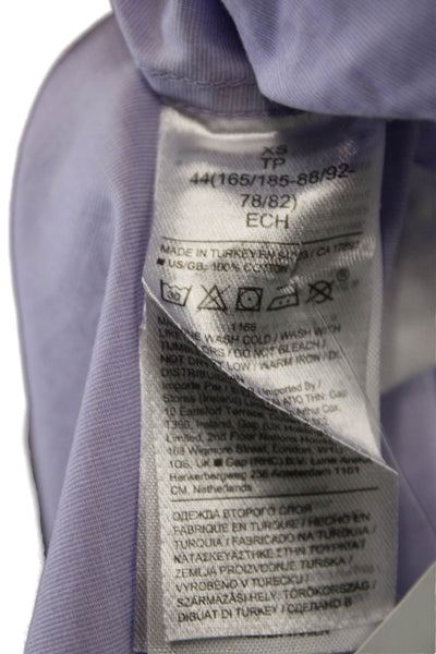 Banana Republic Mens Slim Fit Button Down Shirt Lavender Cotton Size Extra Small