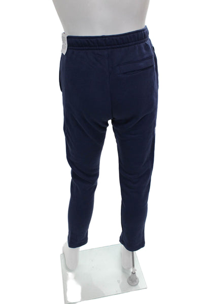 Nike Mens Jogger Pants Blue Cotton Blend Pull-On Size S