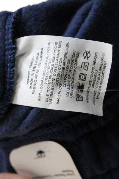Nike Mens Jogger Pants Blue Cotton Blend Pull-On Size S