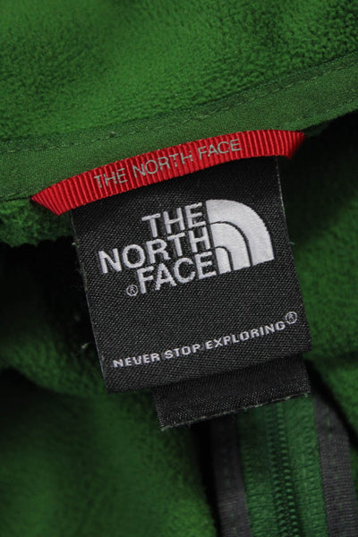 The North Face Mens Green Pullover Sweater Zip Mock Neck Size M