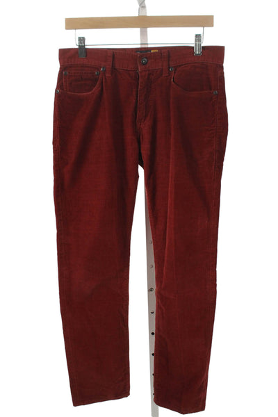 J Crew Mens Red Jeans 100% Cotton Button Fly Size 29