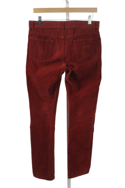 J Crew Mens Red Jeans 100% Cotton Button Fly Size 29