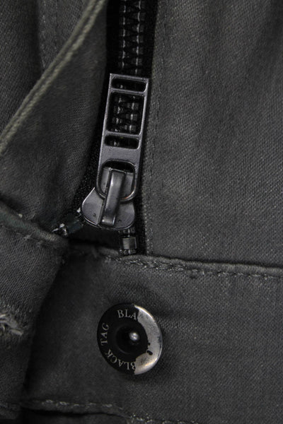 Zara Mens Gray Button Cotton Jeans Size 30