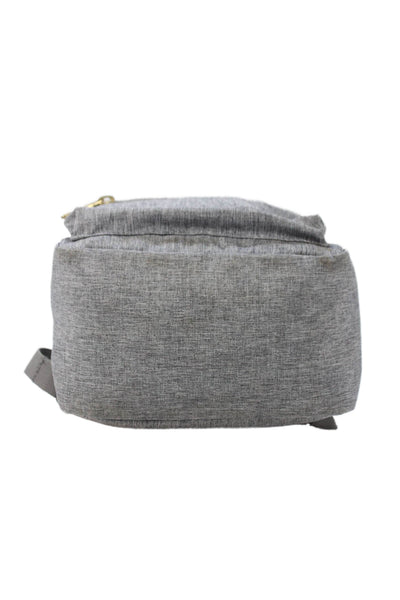 Herschel Supply Co. Womens Pocket Front Logo Small Canvas Backpack Handbag Gray