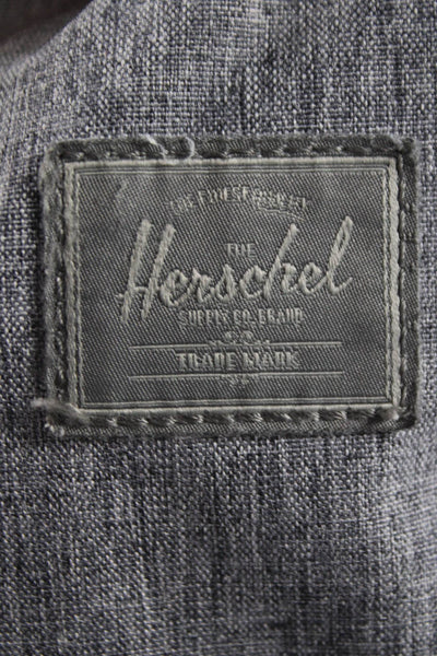 Herschel Supply Co. Womens Pocket Front Logo Small Canvas Backpack Handbag Gray