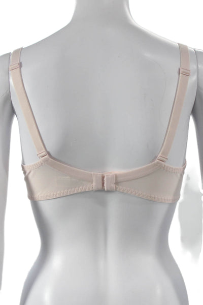 Simone Perele Womens Embroidered Under Wire Bra Pink Size 34 C