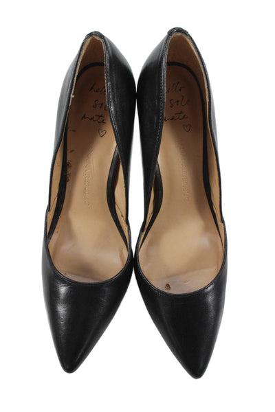 Banana Republic Womens Leather Pointed Toe Pumps Black Size 9 Medium