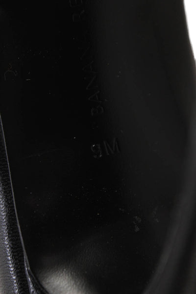 Banana Republic Womens Leather Pointed Toe Pumps Black Size 9 Medium
