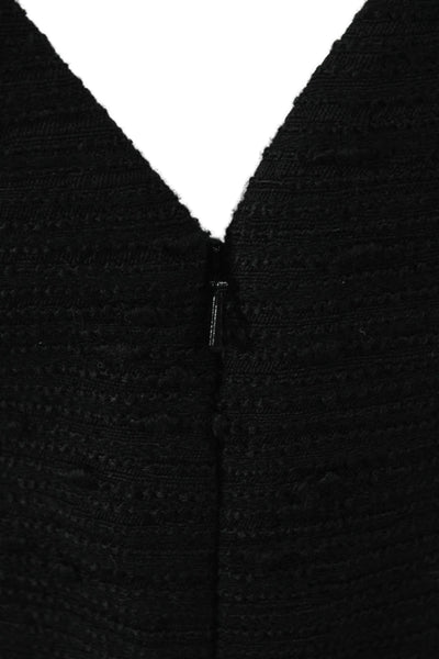 Not Available Womens Modern Black Knee Length Dress Sleeveless Boat Neck Size 8