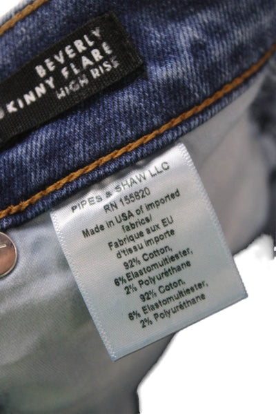 Veronica Beard Women Flared Blue Jeans Size 23