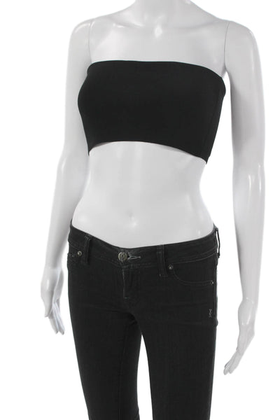 A.L.C. Womens Black Off Shoulder Sleeveless Basic Tank Size S
