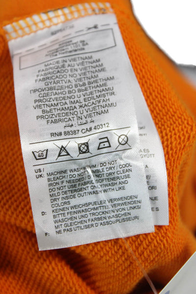 Adidas Womens Sweat Shorts Orange Logo Size XS