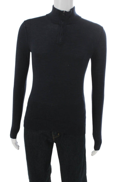 Banana Republic Mens Pullover Sweater Merino Wool Blue Size XS