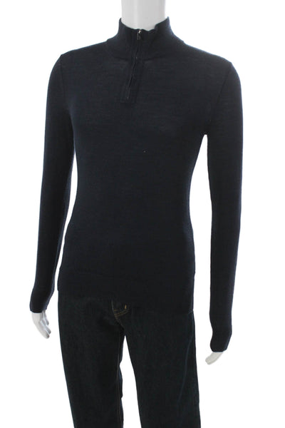 Banana Republic Mens Pullover Sweater Merino Wool Blue Size XS