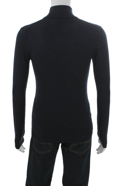 Banana Republic Mens Pullover Sweater Merino Wool Blue Size XS