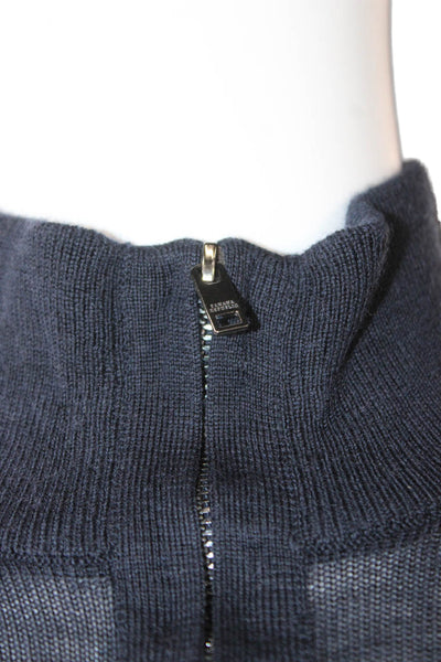 Banana Republic Mens Pullover Sweater Merino Wool Blue Size XS