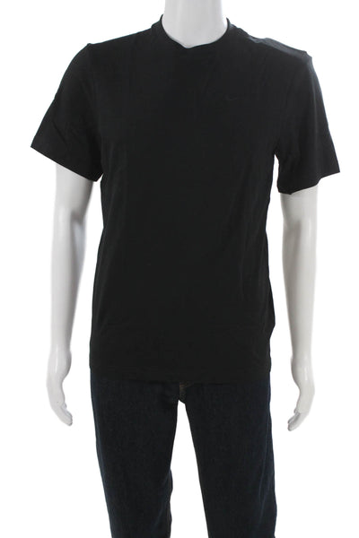Nike Mens Black Cotton Basic Crew Neck Short Sleeve T-Shirt Size S