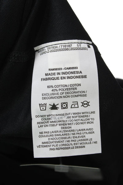 Nike Mens Black Cotton Basic Crew Neck Short Sleeve T-Shirt Size S