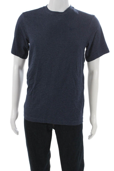Nike Mens Basic Blue Cotton Crew Neck Short Sleeve T-Shirt Size S