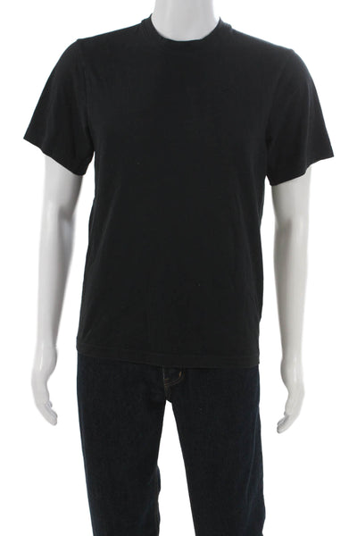 Nike Mens Black Basic T-Shirt Short Sleeve Crew Neck 60/40 Cotton Size S