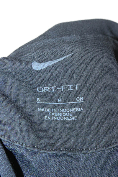 Nike Mens Black Basic T-Shirt Short Sleeve Crew Neck 60/40 Cotton Size S