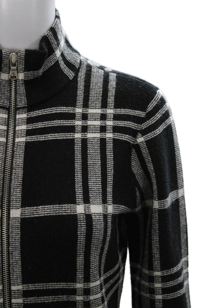 Lauren Ralph Lauren Women Black Merino Full Zip Sweater Size XS