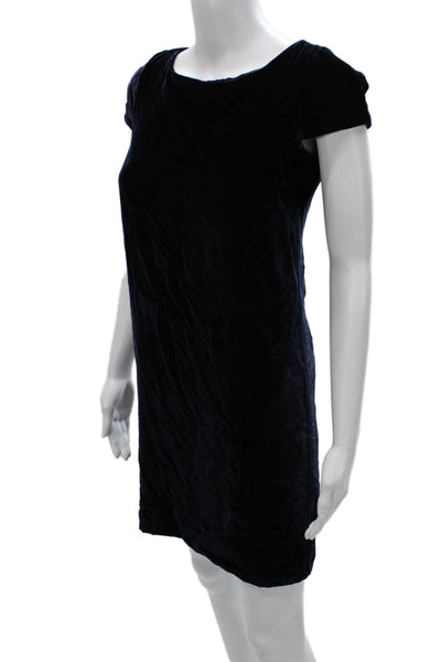 Sinequanone Womens Shift Dress Blue Viscose Short Sleeve Size 34