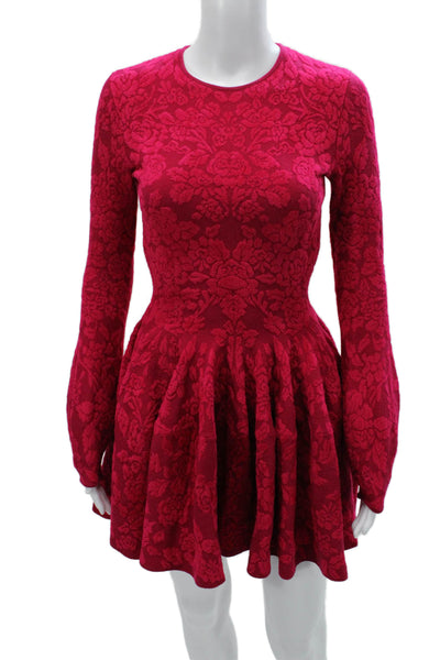 Ted Baker Women Shift Dress Pink Collared 3/4 Sleeve Short Viscose Zip Size 1