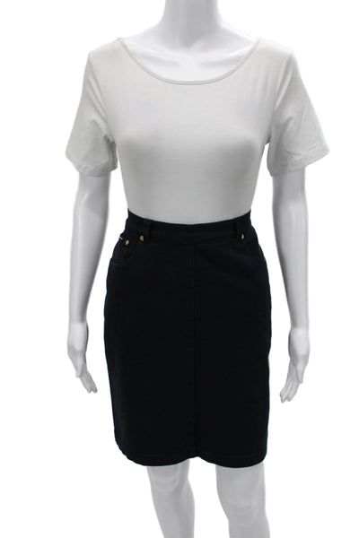 Escada Sport Womens Straight Pencil Skirt Blue Size 40
