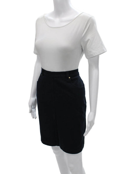 Escada Sport Womens Straight Pencil Skirt Blue Size 40
