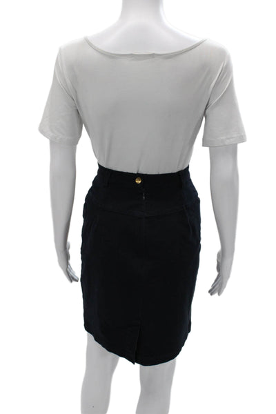 Escada Sport Womens Straight Pencil Skirt Blue Size 40