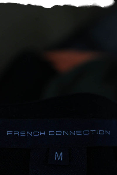 French Connection Women Black Crew Neck Long Sleeve Pullover Sweater Size M