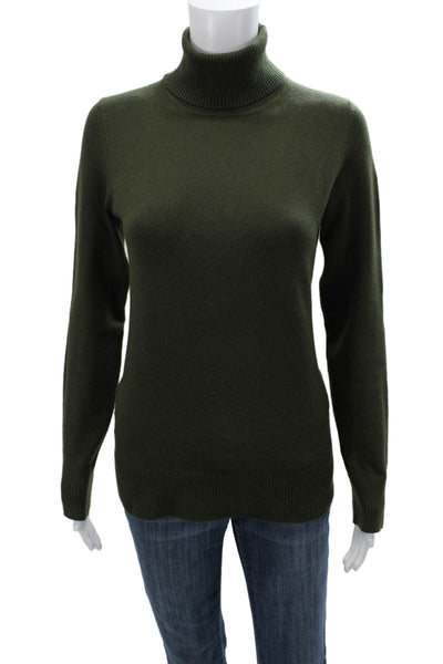 French Connection Women Turtleneck Pullover Sweater Green Size M