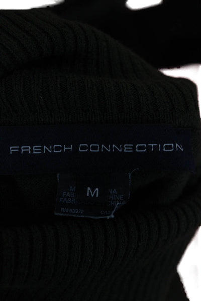 French Connection Women Turtleneck Pullover Sweater Green Size M