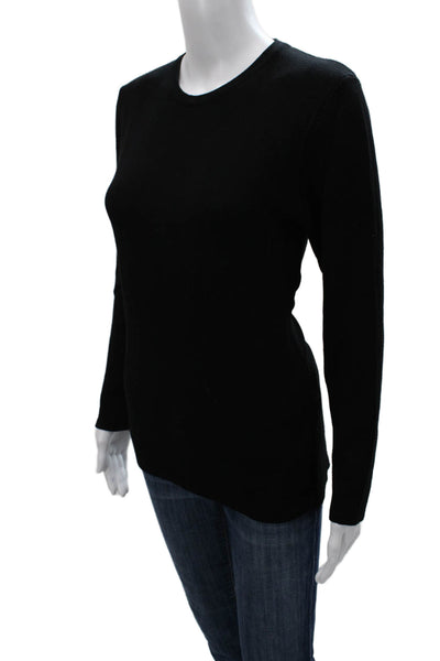 French Connection Women Sweater Black Crewneck Long Sleeve Size M