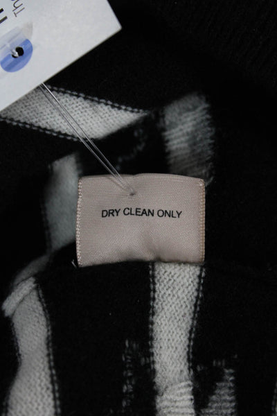 Philosophy By Republic Women Pullover Sweater Black Cashmere Striped Size XS