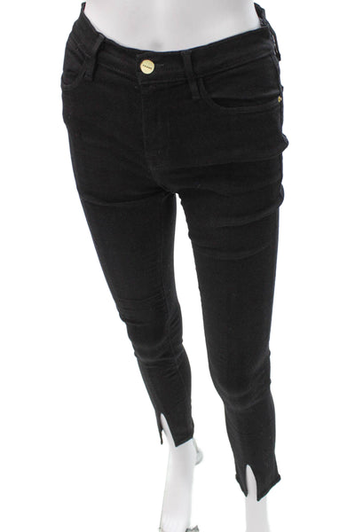 Frame Denim Womens Black Skinny Jeans Size 26