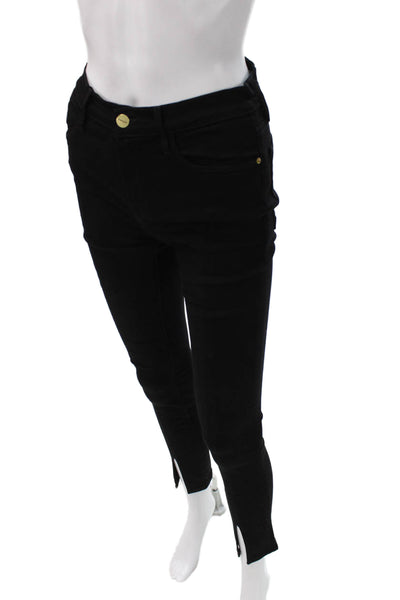 Frame Denim Womens Black Skinny Jeans Size 26