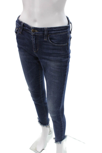 Joes Women Ankle Blue Jeans Mid Rise Cotton Button Inseam 28 Size 26