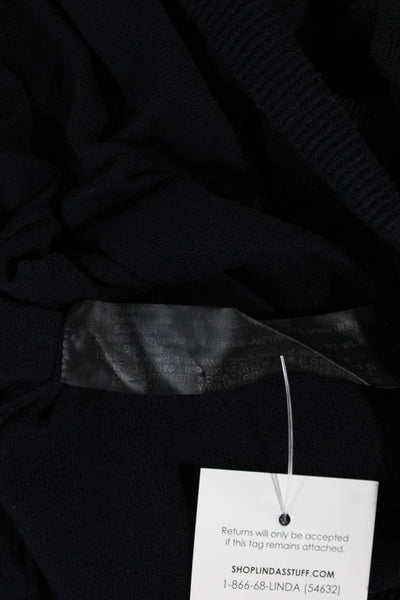 Zara Knit Women Blue Modal Turtleneck Pullover Long Sleeve Size M