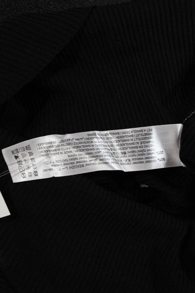 Zara Womens Pullover Sweater Black Turtleneck Long Sleeve Size M