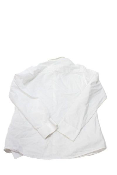 Zara Childrens Boys Long Sleeves Button Down Dress Shirt White Size 13-14
