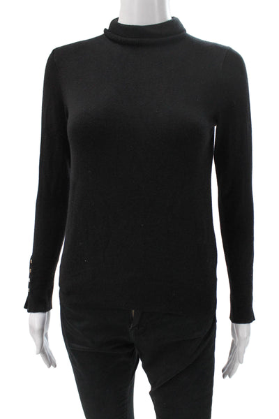 Zara Womens Black Turtleneck Pullover Long Sleeve Size S